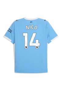 Manchester City Nico Gonzalez #14 Voetbaltruitje Thuis tenue 2025-26 Korte Mouw